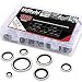 Hilitchi 150-Pcs [7-Size] Automotive Self-Centered Bonded Seal Oil Washers Gasket Assortment Kit