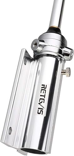 Miniatura 8 de Retevis MA01 Antena de base omnidireccional UHF de alta ganancia 100 W antena de radio con conector hembra SL16 para transmisores móviles de radio