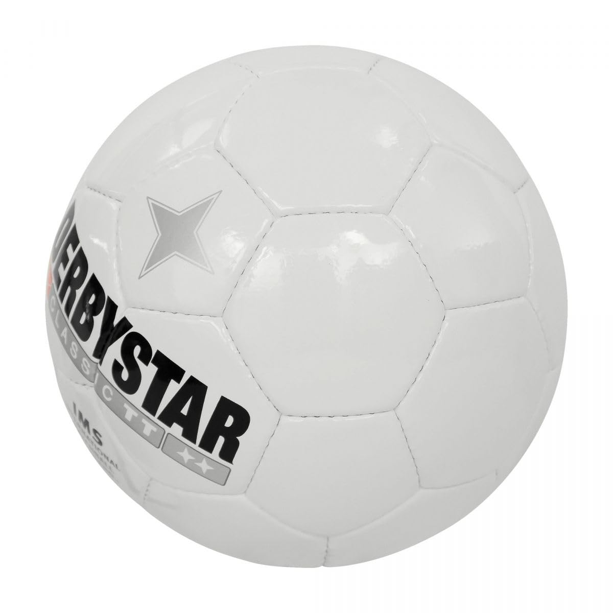 Derbystar Fußball - Klassisch (Größe 3-4) - Mehrere Farben - Trainings- und Spielball für Fußball - Strapazierfähiges PU-Material - Hohe Sichtbarkeit - No Colour - Maat 4
