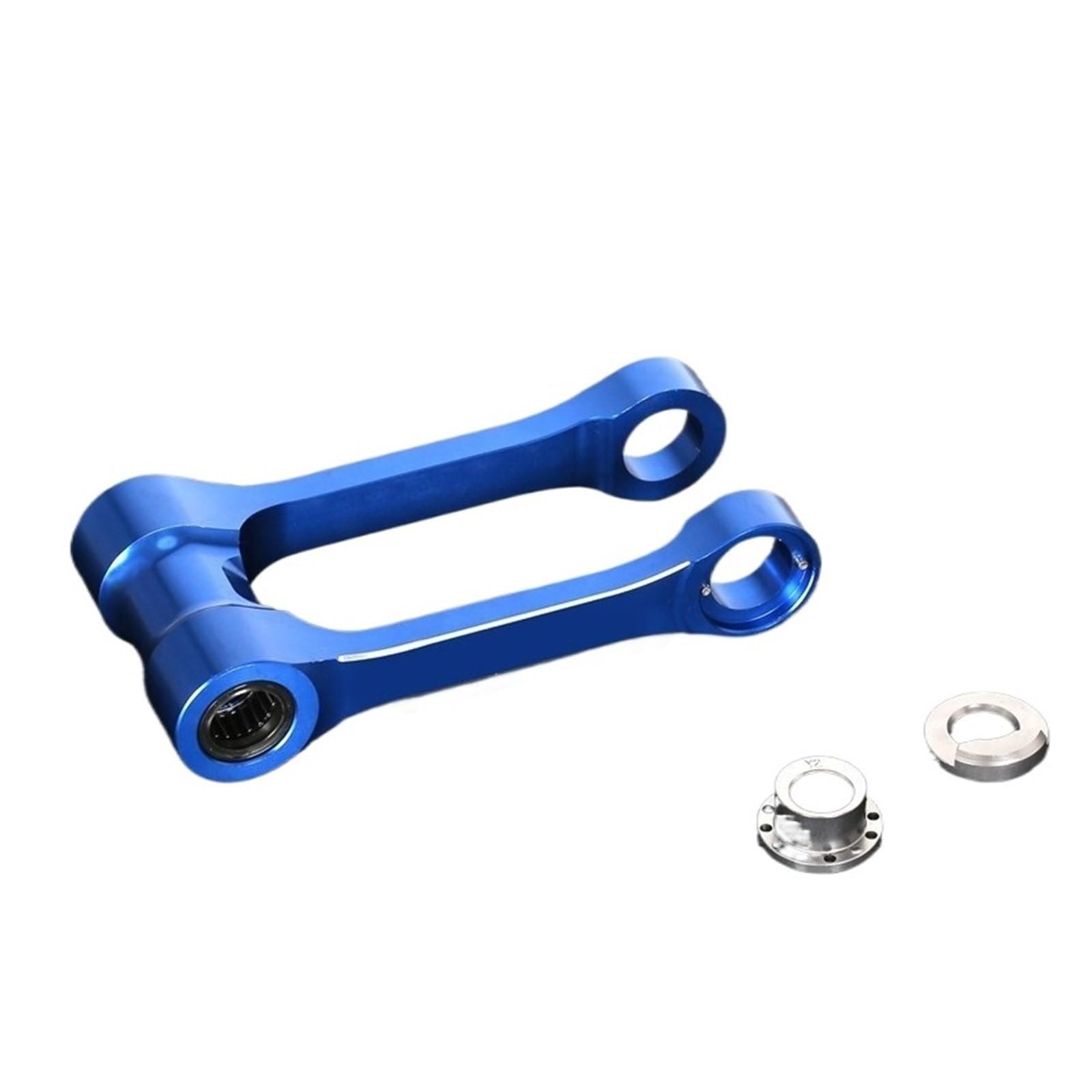 Fit Für Yamaha YZ125 YZ250 X Serie + 5mm ~-25mm CNC Einstellbare Federung Tieferlegung Link Motorrad teile Tieferlegungssätze Fahrwerksstreben(Blue)