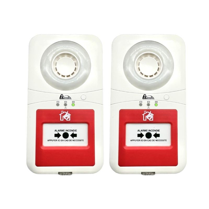 Alarme Type 4 Autonome à Pile Lot de 2 pour ERP- Axendis