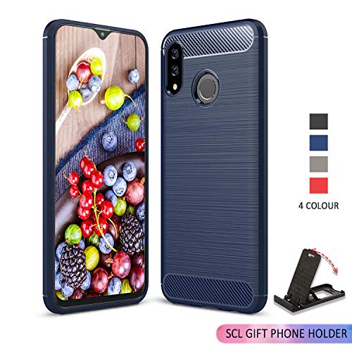 SCL Samsung Galaxy A30, Coque Samsung A30, Coque de Protection en Gel Effet Fibre de Carbone [Anti Rayures] [Anti Collision] Compatible avec Le Samsung Galaxy...