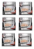 Dorco Pace 6- Six Blade Razor System Refill Cartridge - 4 Count, Pack of 6 (No Handle, 24 Cartridges)
