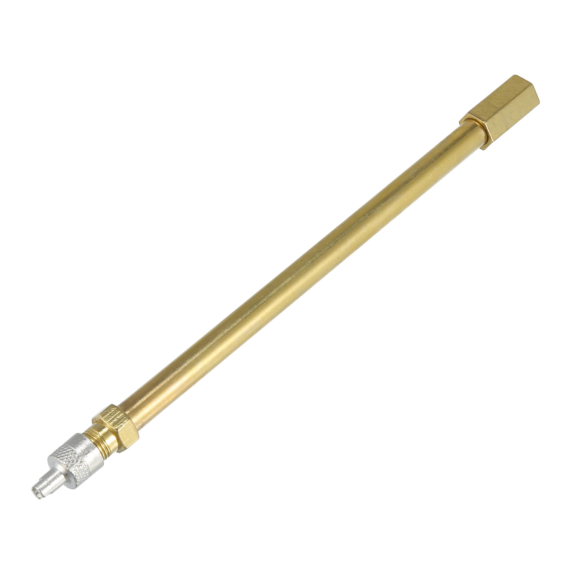 X AUTOHAUX 150mm/5.91" Long Brass Tire Valve Extension for Car