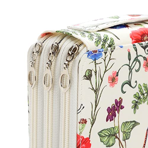 Lbxgap Portable Colored 120 Slots Pencil Case Organizer With Printing Pattern For Prismacolor Watercolor Pencils, Crayola Colored Pencils, Marco Pencils #TOP4