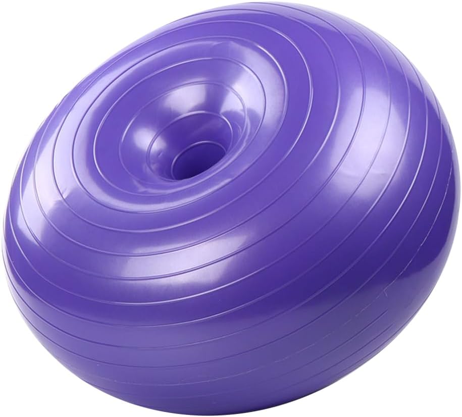 SUPVOX Yoga Auxiliary -Shaped Exercise Ball, Explosion-Proof Balance Ball for Home Use, Ideal for Fitness & Rehabilitation (Purple)