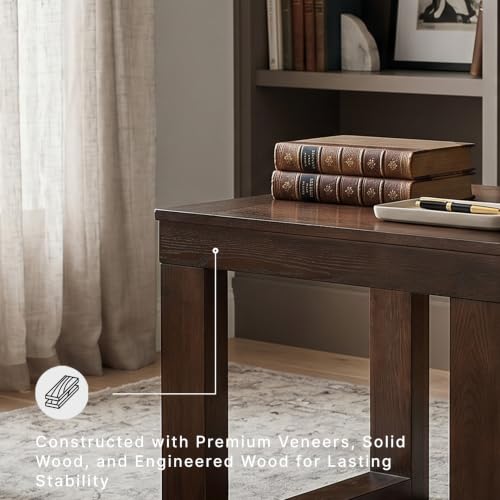 Image of Signature Design by Ashley Watson Classic Oversized Square End Table, Dark Brown