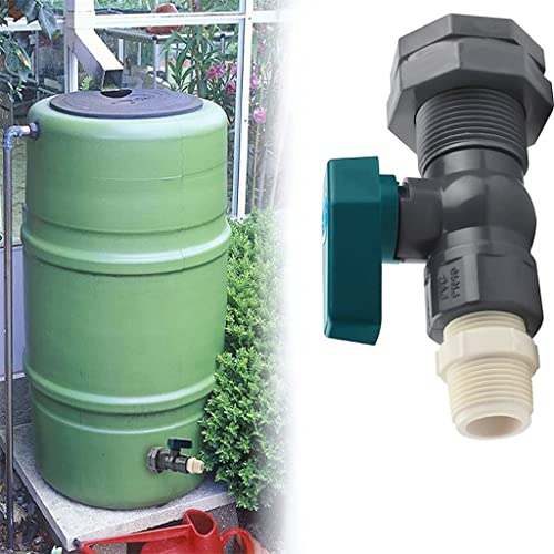 Válvula de bola para recolectar agua de lluvia con conector de grifo de 3/4 7
