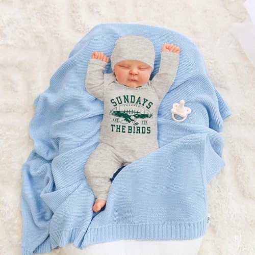 CM C&M WODRO Newborn Baby Boy Girl Football Outfit Sundays We Watch Football with Daddy Jumpsuit Funny Infant Romper Onesie3