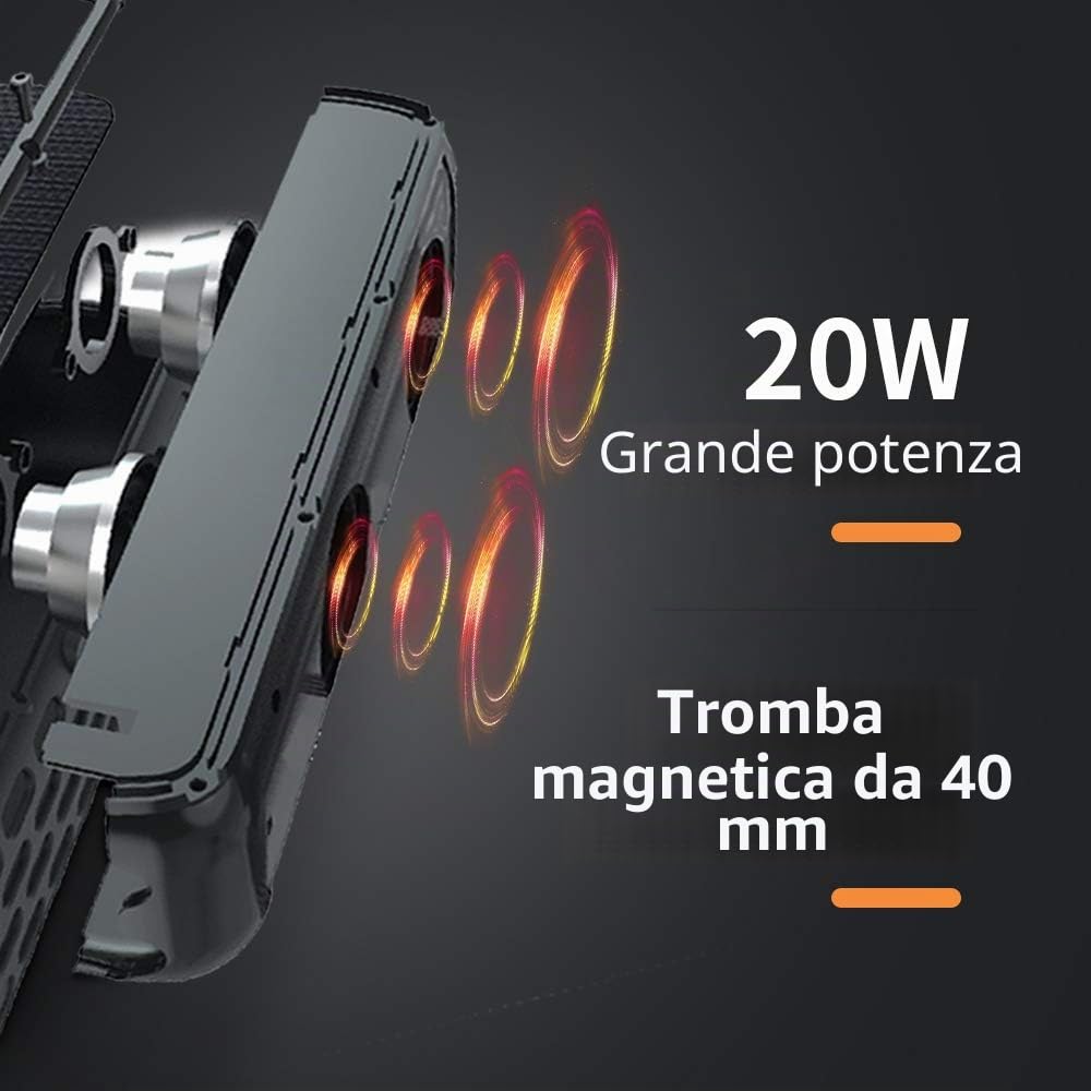 Altoparlante Bluetooth Solare, 30 Ore di Riproduzione CYBORIS Upgrade 2a generazione Altoparlante portatile HiFi Bluetooth 4.0 stereo alimentato a energia solare agli urti e impermeabile (nero)