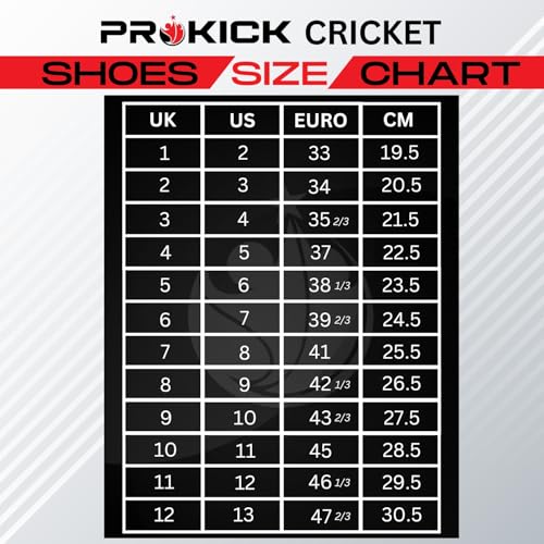 Image of Prokick Havoc Cricket Shoes for Men and Women|Lightweight & Durable Cricket Shoes|PVC Studs Spikes Sports Shoe for Unisex|Synthetic Leather Upper Sports Shoes|EVA Sockliner