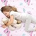 Mixweer 4 Pack Butterfly Baby Crib Sheet Set for Girls Standard Size Crib Toddler Mattresses Soft Breathable Sheets for Baby Gifts Home Nursery Toddler, Pink Purple