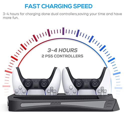 Base de ventilador de resfriamento multifuncional adequada para console de jogos PS5, TwiHill, acess