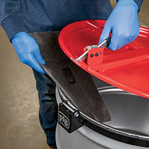 New Pig Drum Lid | Latching Drum Lid With Fast-Latch Ring | For 55 Gal Steel Drums | Red | Drm1072-Rd #TOP13