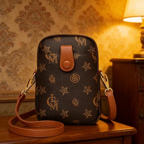 Image of myfriday Vintage Crossbody Phone Bag for Women, Small PU Leather Shoulder Purse and Handbag
