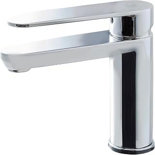 Galindo - Grifo de Lavabo Ecológico - Nine - Mod. 462500E - Cromo - Monomando Instalación en Repisa - Caudal 5 l/min - Líneas Curvas - Latón Cromado