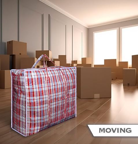 5 PACK Strong Extra large Jumbo Storage Laundry zipped bag Reusable 60 x 60cm