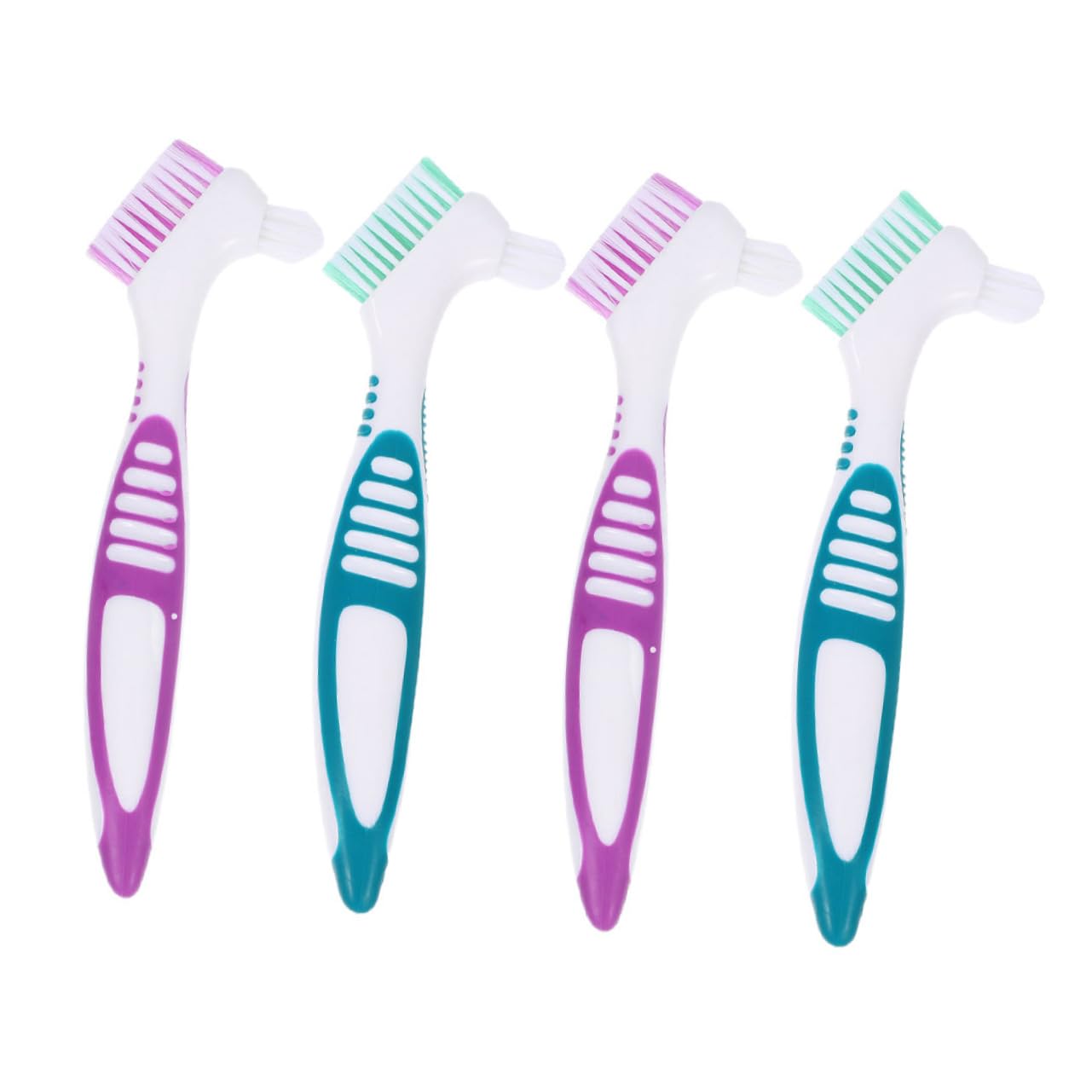 5 Set Spazzola Per La Pulizia Della Protesi Difficile Spazzolini Da Denti Pulito Setole Spazzolino Pp 4 Pezzi*5
