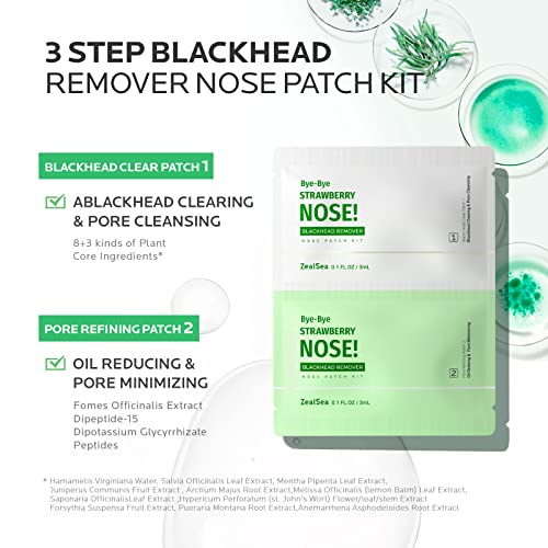 Zealsea New Blackhead Strips Kit, Nose Strips For Blackhead Remover,Deep Cleaning Pore Strips By Gently Dissolve And Export Blackheads Reject Physical Tearing Pore Enlargement #TOP2