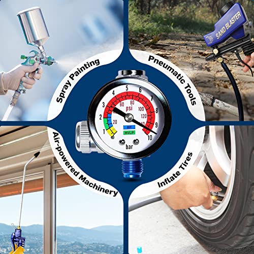 Le Lematec Ar-01 Air Compressor Regulator ¼ Npt. Air Pressure Regulator 0-150 Psi #TOP1