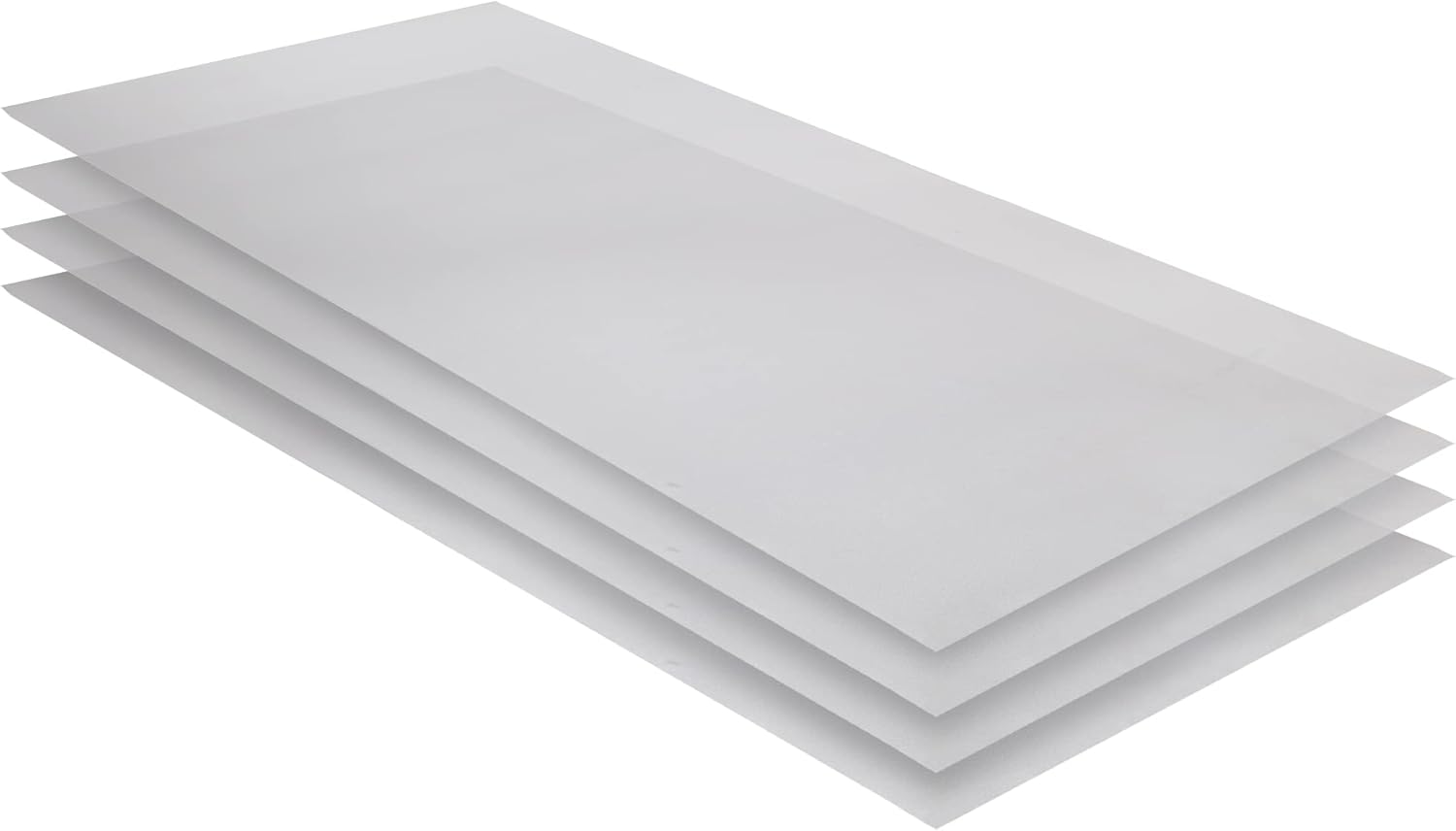 RESILIA Industrial Shelf Liner Set for Wire Shelving – 4 Pack, 24” x 72” Heavy Duty Waterproof Liners, Custom Fit Clear Plastic Vinyl Covers for Kitchen, Bathroom, Pantry, & Garage Rack, Made in USA