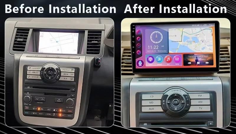 Radio 2 DIN para Nissan Murano 2004-2009 con Carplay y Android Auto 2