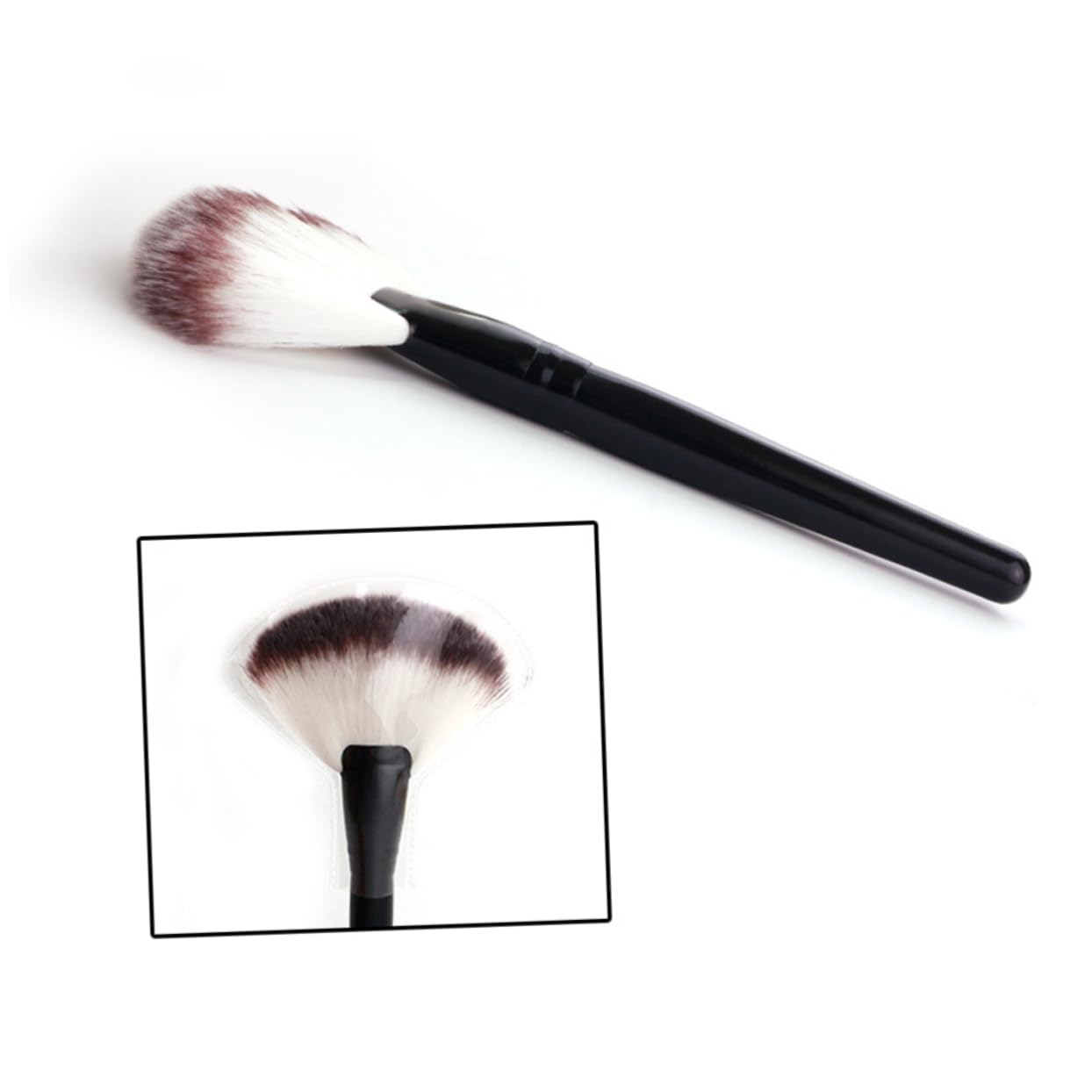 Baluue Blush Loose Powder Foundation Blend Beauty Make up Tool Nylon Hair Brush Random
