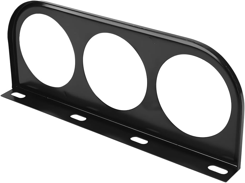 Zpana Car Double Hole Gauge Mounting Panel, 2 Inch Vehicle Dashboard Gauge Pillar Mounting Bracket Pod, Automotive Dash Instrument Holder Replacement, Universal for SUV Automobile Truck
