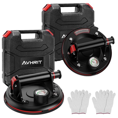 Avhrit Fliesen Saugheber 2er-Set mit Manometer