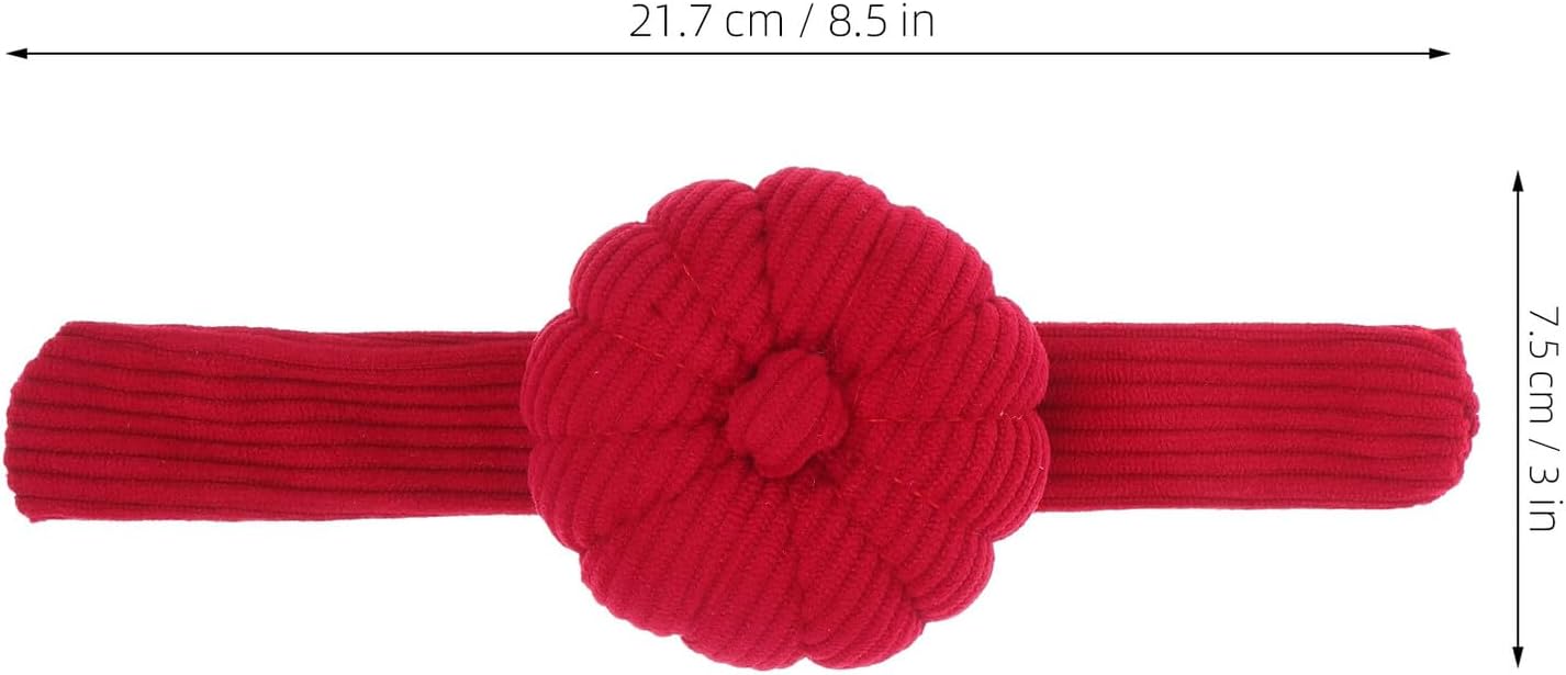 GAROZATION Corduroy Pumpkin Wrist Pin Cushion Elastic Wristband Sewing Pincushion Needle Holder for Quilting and Needlework Crafts