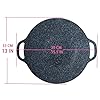 TRUMDAKE Non-Stick Aluminum Korean Grill Pan 13 Inch Camp Fire BBQ Natural Material 6 Layer Coating Griddle Pan Induction Gas Stove Electric Cooktop Silicone Mitts Heat Resistant 1 Pair #3