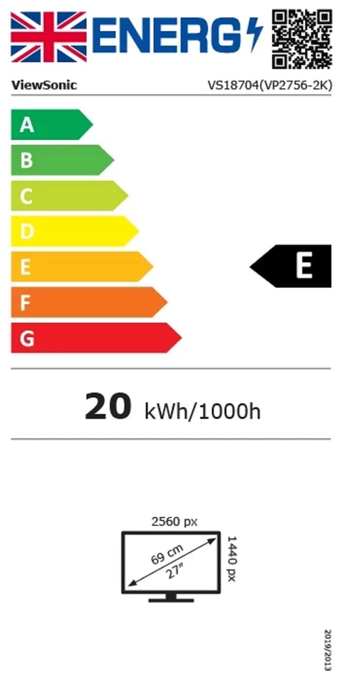 ViewSonic VA2719-2K-SMHD 27-inch 2K WQHD IPS Monitor with 2x HDMI ...