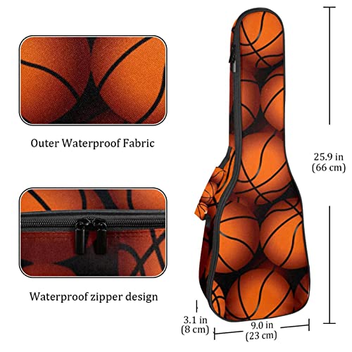 Housse pour ukulélé – Texture basketball – 10 mm – Rembourrage épais – 53,3 cm – Avec sangles réglables – Pour concert… - Les Beatles, Paul McCartney, John Lennon, RIngo Starr, George Harrison Housse pour ukulélé - Texture basketball - 10 mm - Rembourrage épais - 53,3 cm - Avec sangles réglables - Pour concert… – Image 5