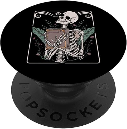 Carta del tarot esqueleto nu gótico oculto, brujería, bruja, satanismo, PopSockets estándar PopGrip