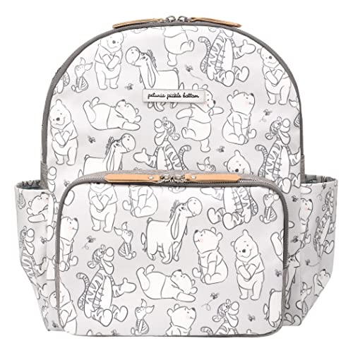 Petunia Pickle Bottom District Backpack | Baby Bag | Baby Diaper Bag For Parents | Baby Backpack Diaper Bag | Stylish, Spacious Backpack For On-The-Go Modern Moms & Dads | Disney's Playful Pooh #TOP9