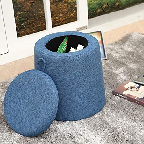 Taburete pequeño de tela para sofá que soluciona la falta de espacio en salones compactos 6