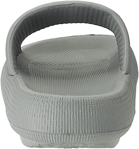 Joomra Womens Pillow Slippers Slides Cloud Cushion For Mens Massage Foam Female Shower Shoes House Antislip Pool Beach Spa House Garden Sandals For Ladies Male Sandles Grey 42-43 #TOP2