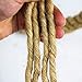 Twisted Manila Jute Rope (1 Inch x 50 Feet) Natural Thick Hemp Rope for Crafts, Nautical, Railing, Hammock, Decorating