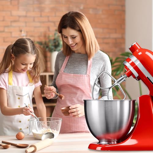 Image of Stainless Steel K45B Coated Flat Beater for KitchenAid 4.5-5 Qt Mixer Paddle Attachment Flat Beater Fits Stand Mixer Bowls For KitchenAid 4.5-5 Quart Bowls, Kitchenaid Paddle Attachment