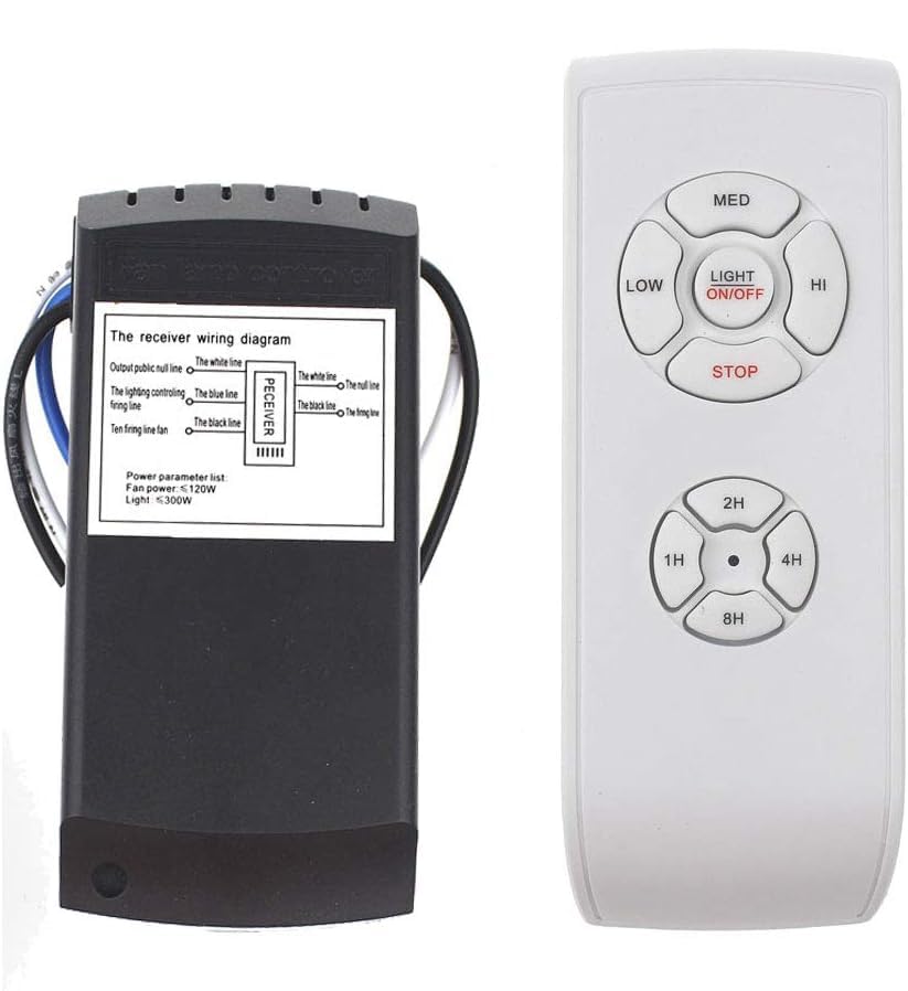 Shockley Fan Universal Ceiling Remote Control Kit, 3-in-1 Ceiling Fan Light Timing & Speed Remote, for Ceiling Fan lamp (1)-image-27