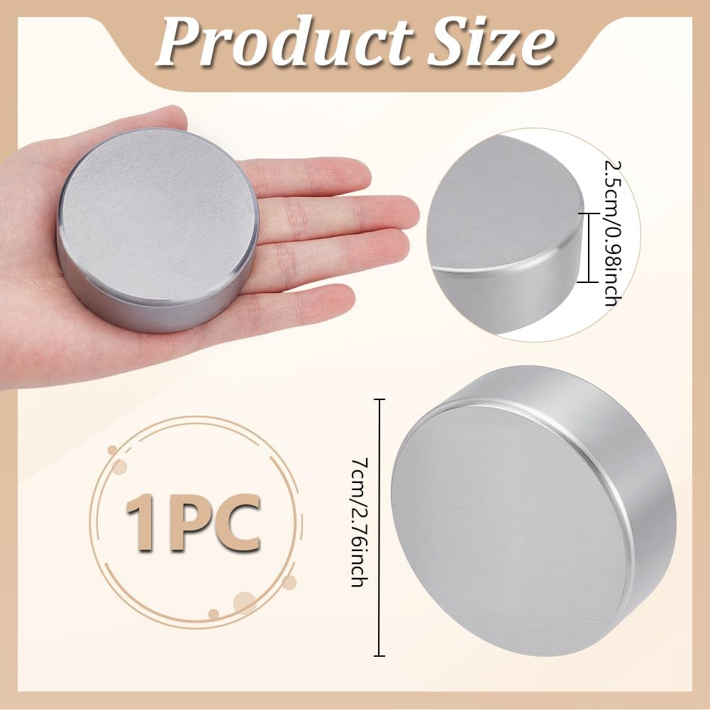 UNICRAFTALE Work Bench Blocks Flat Round Hammer Iron Anvil Workbenches Jewelers Tool Metal Bench Blocks Jewelry Stamping Block for Jewelry Making Repairing Stamping DIY Tools 2.8"x2.8"x0.98"