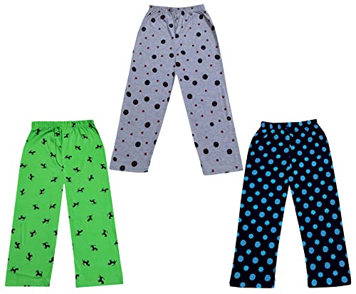 Image of KAYU Kid's Boy's and Girl's Printed Cotton Regular Fit /Track Pant |Pyjama [Pack of 3]