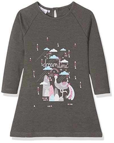 Happy Girls Mädchen Jersey Kleid Grau (Grey 80) 122