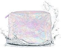 Case-Mate Essential Beach Zip Pouch - Waterproof Iridescent Zipper Bag for Toiletries, Beach Essentials & Travel (8x6.5x1")