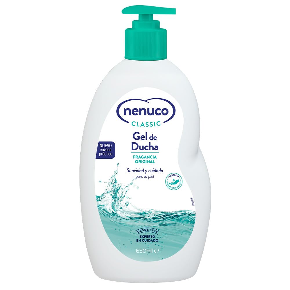 Nenuco Classic Gel de Ducha para Adultos y Niños, Fragancia Original, 650 ml