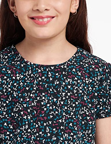 Image of Amazon Brand - Jam & Honey Cotton Girls' Dresses & Jumpsuits Knee-Length Dress (JHAW20GDRS990-7 Black 6-7 Years