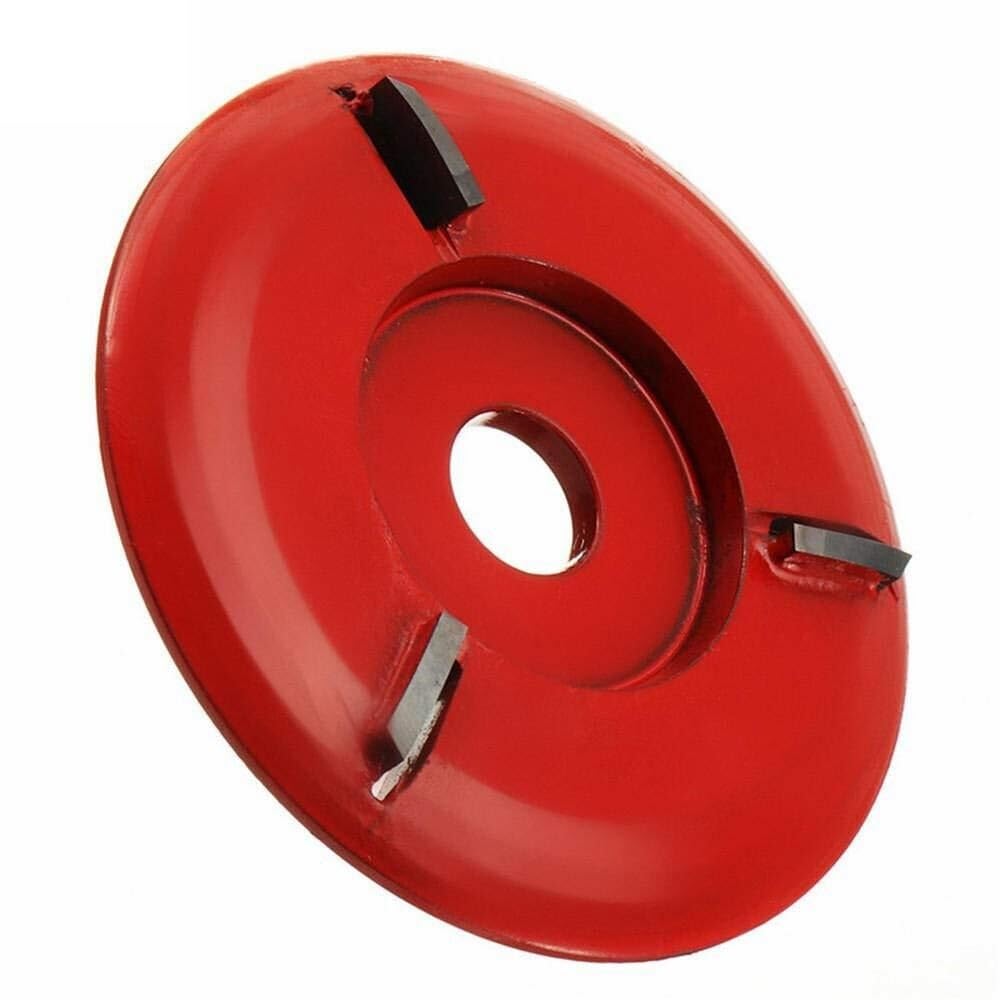 Disco de tallado redondo de 90 mm 3/4/5/6T | Fresa de diámetro de 16 mm for amoladora angular(3 tooth round red)