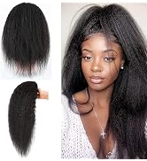 Ponytail Extensions Yaki Kinky Straight Ponytails for Black Women Yaki Human Hair Natural Color B...