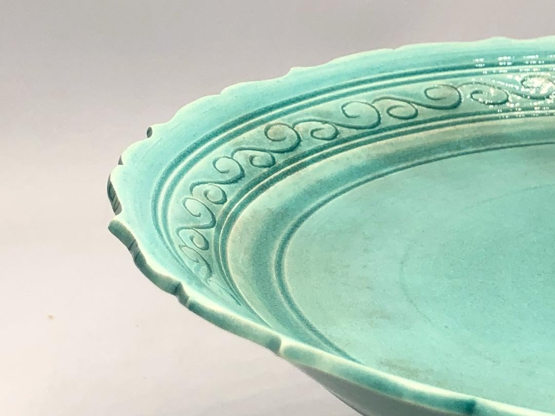 Amazon.co.jp: 粟生屋東洸 作 定窯輪花縁皿 中村東洸 加陽庵 : おもちゃ