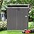 Shintenchi 5x3 FT Outdoor Storage Shed,Waterproof Metal Garden Sheds with Large Window Lockable Single Door,Weather Resistant Steel Tool Storage House Shed for Yard,Garden,Patio,Lawn,Dark Grey